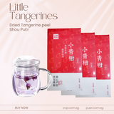Little Tangerines (Xiao QingGan), Sun-dried citrus skin dark PuEr tea, 100gm per box