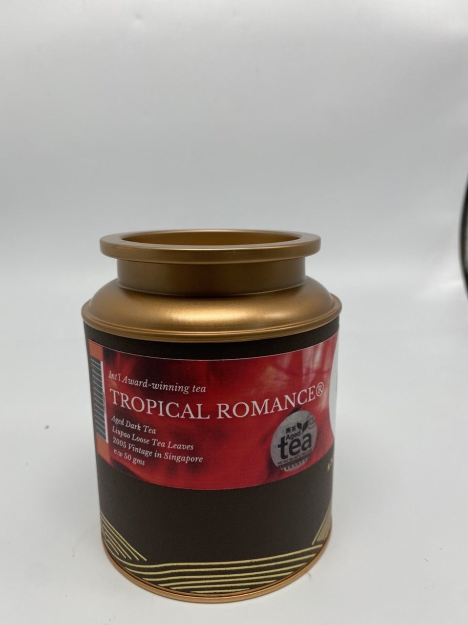 热带风情 · 六堡茶（2005年）OVP Tropical Romance® Aged Liu Pao Loose Tea Gift Tin | Hong Kong International Tea Competition Award 2016 First Runner-Up