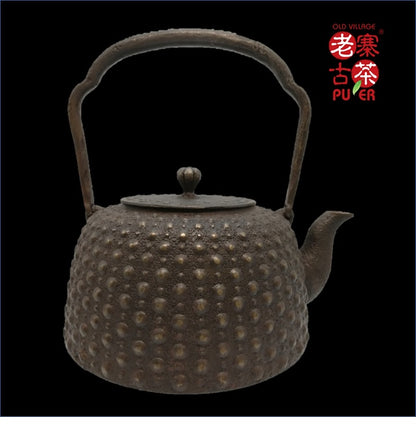 Nanbu Satetsu Tetsubin, 日本南部砂铁瓶， 南部龟甲文 - Old Village Puer 老寨古茶