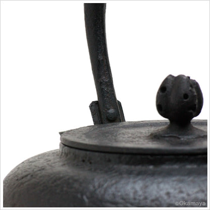 Japan Nanbu Tetsubin, Koizumi Nizaemon, Yuzu Gata 日本南部铁瓶，御釜屋 小泉仁左衛門 十代 柚子形 供箱 - Old Village Puer 老寨古茶