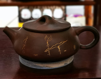 Tea Pot Ni Xing Tao 广西 坭兴陶茶壶 矮石瓢