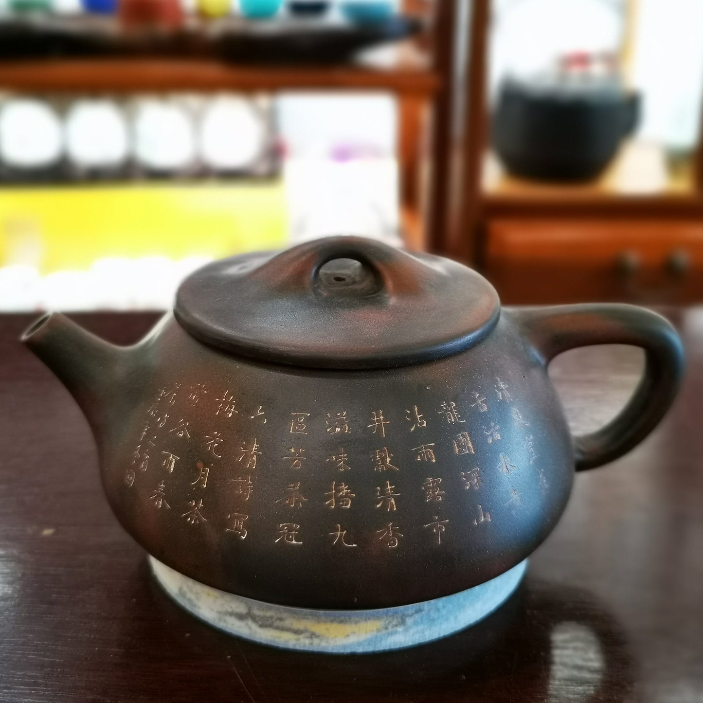 Tea Pot Ni Xing Tao by Master 李人帲 名家壶 广西 坭兴陶茶壶 石瓢 清香幽远