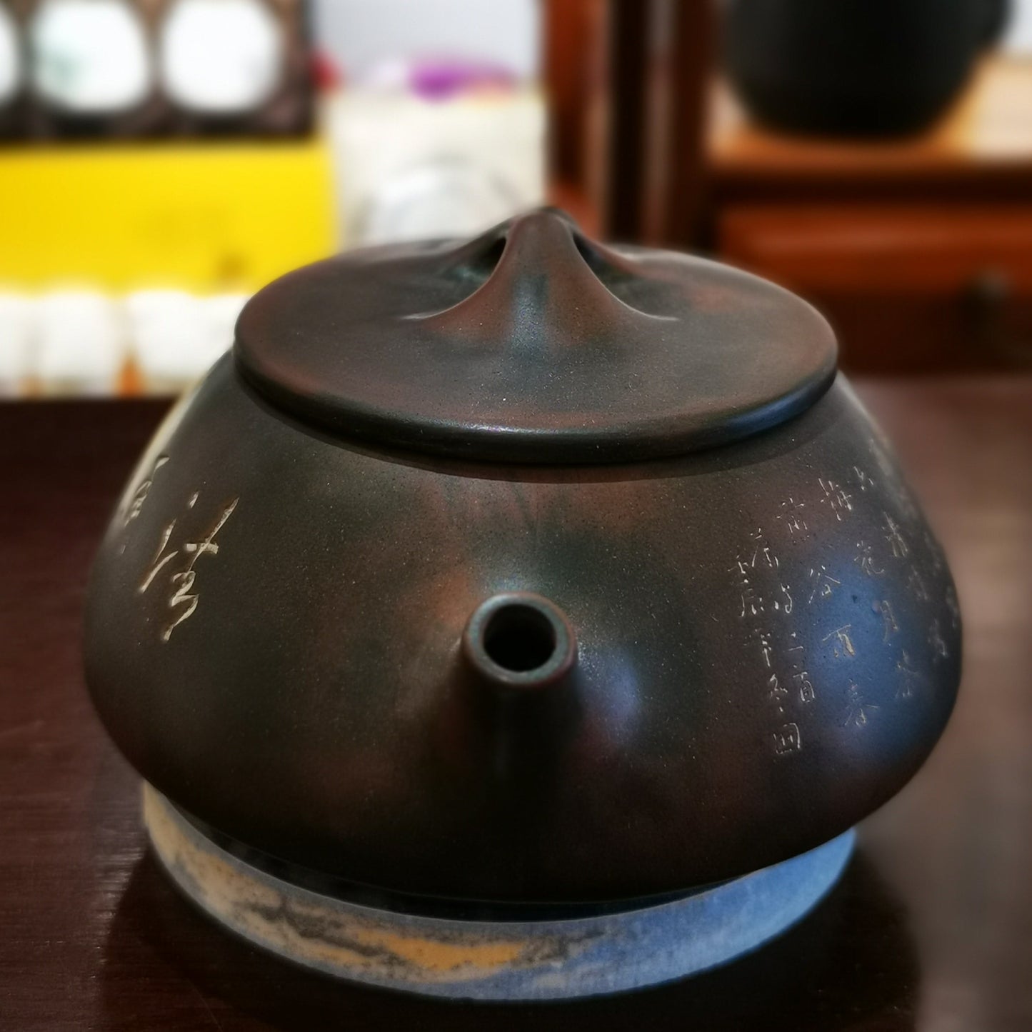 Tea Pot Ni Xing Tao by Master 李人帲 名家壶 广西 坭兴陶茶壶 石瓢 清香幽远