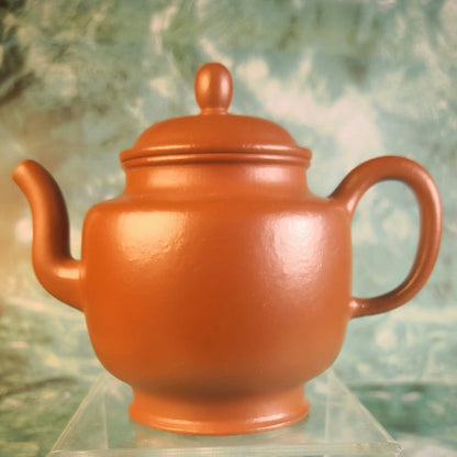 Zisha teapot Gong Deng, handmade by 实力派匠人 汪建忠 朱泥“宫灯”