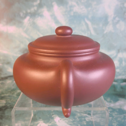 Zisha teapot Fang Gu, handmade by 实力派匠人 洪维 紫泥“仿古”