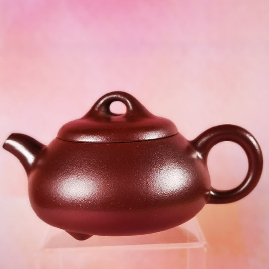 zisha teapot Shi Piao, handmade by 实力派匠人 周法明，石红之父 Shi Hong 石红”石瓢“