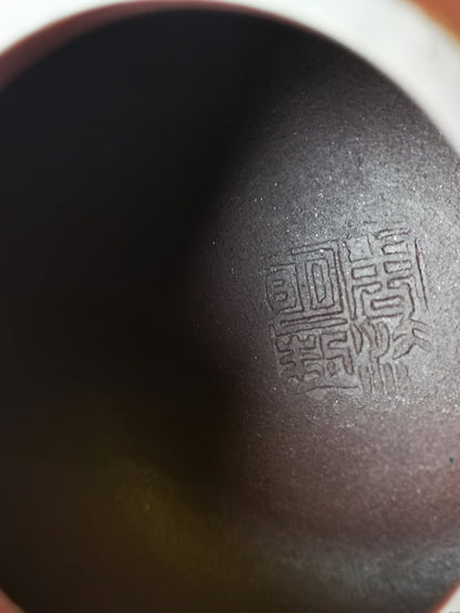 zisha teapot Xi Shi, handmade by 实力派匠人 周法明 石红之父 Shi Hong 石红”西施”
