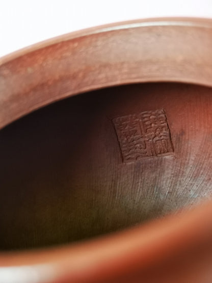 zisha teapot Xi Shi, handmade by 实力派匠人 周法明 石红之父 Shi Hong 石红”西施”