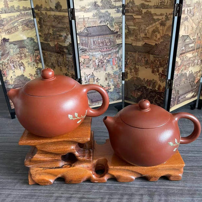 Zisha teapot Xi Shi,handmade by Artist Level 2, CAO Lan Fang 曹兰芳 L2-2011  “大红袍” 西施壶