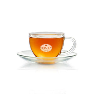 OVP Borosilicate Glass Teacup with Saucer - Old Village Puer 老寨古茶