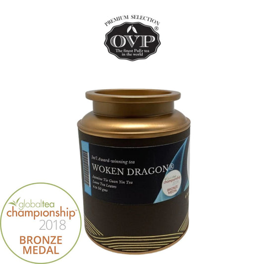 潜龙初醒 · 茉莉铁观音（乌龙）OVP Woken Dragon® Award-Winning Jasmine Tie Guan Yin (Green Oolong) | Global Tea Championship Award 2018 USA
