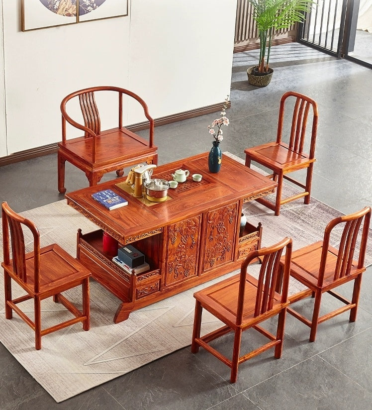 African rosewood Tea Table Set