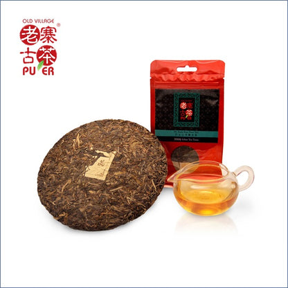 Mt. Bada Raw PuEr tea cake, arbor trees, 2009 Spring 巴达山 老树普洱生茶 - Old Village Puer 老寨古茶