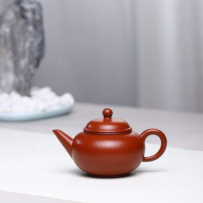 朱泥  水平 紫砂壶 国家级 工艺美术员 朱丽萍 Yixing Zisha teapot handmade by artist Level 5, ZHU Li-Ping（L5-2012）ZHU NI Shui Ping shape