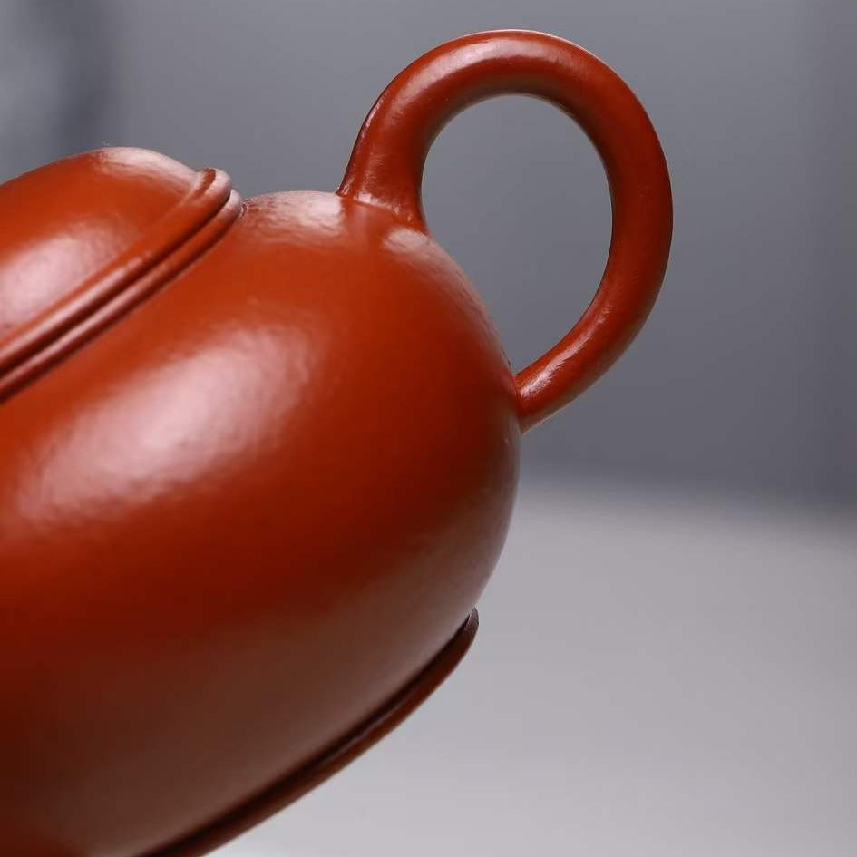 朱泥  水平 紫砂壶 国家级 工艺美术员 朱丽萍 Yixing Zisha teapot handmade by artist Level 5, ZHU Li-Ping（L5-2012）ZHU NI Shui Ping shape
