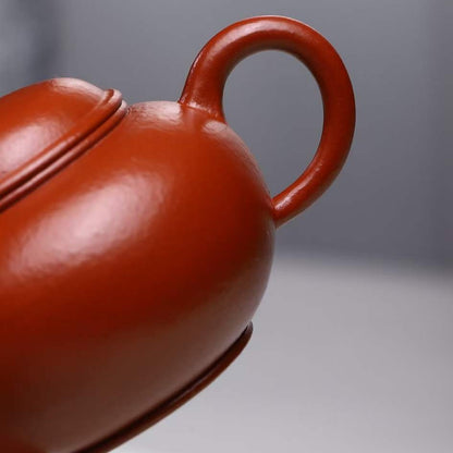 朱泥  水平 紫砂壶 国家级 工艺美术员 朱丽萍 Yixing Zisha teapot handmade by artist Level 5, ZHU Li-Ping（L5-2012）ZHU NI Shui Ping shape