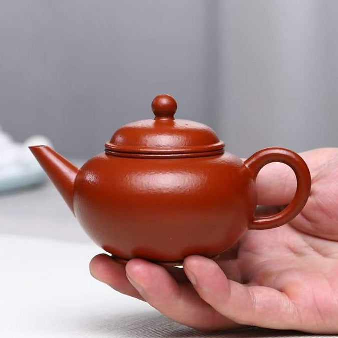 朱泥  水平 紫砂壶 国家级 工艺美术员 朱丽萍 Yixing Zisha teapot handmade by artist Level 5, ZHU Li-Ping（L5-2012）ZHU NI Shui Ping shape