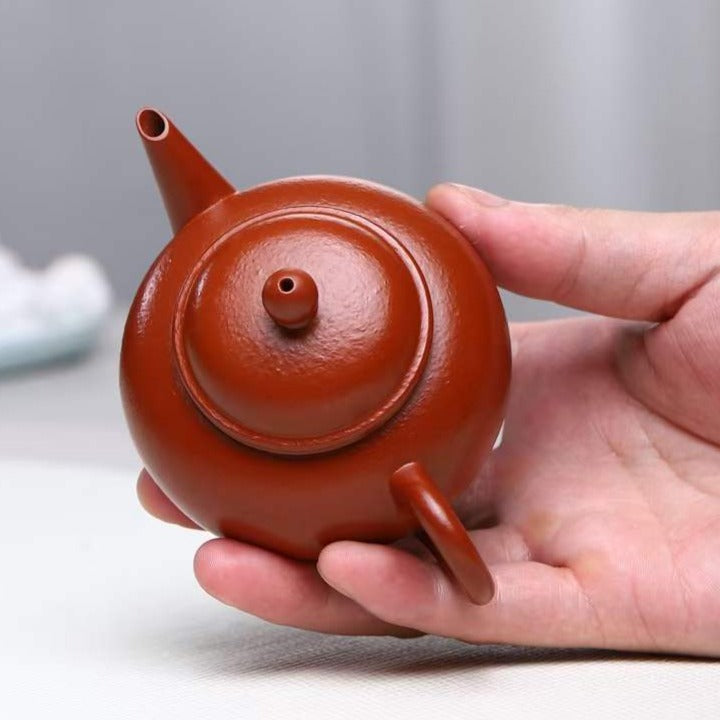 朱泥  水平 紫砂壶 国家级 工艺美术员 朱丽萍 Yixing Zisha teapot handmade by artist Level 5, ZHU Li-Ping（L5-2012）ZHU NI Shui Ping shape