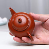 Zisha teapot by artist Level 4, ZHU Li-Ping 朱丽萍（L4-2015）朱泥 水平