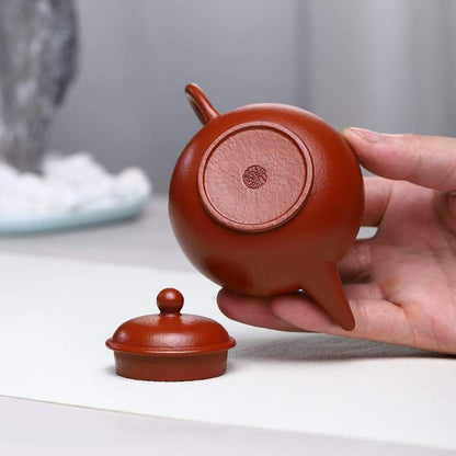朱泥  水平 紫砂壶 国家级 工艺美术员 朱丽萍 Yixing Zisha teapot handmade by artist Level 5, ZHU Li-Ping（L5-2012）ZHU NI Shui Ping shape