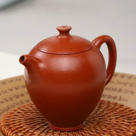 朱泥  怀香 紫砂壶 国家级 工艺美术员 朱丽萍 Yixing Zisha teapot handmade by artist Level 5, ZHU Li-Ping（L5-2012）ZHU NI PAN HU Huai Xiang shape