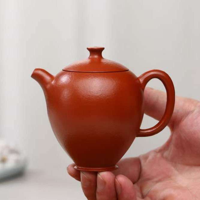 朱泥  怀香 紫砂壶 国家级 工艺美术员 朱丽萍 Yixing Zisha teapot handmade by artist Level 5, ZHU Li-Ping（L5-2012）ZHU NI PAN HU Huai Xiang shape