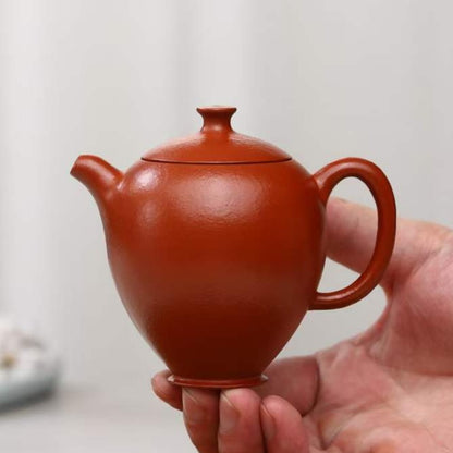 朱泥  怀香 紫砂壶 国家级 工艺美术员 朱丽萍 Yixing Zisha teapot handmade by artist Level 5, ZHU Li-Ping（L5-2012）ZHU NI PAN HU Huai Xiang shape