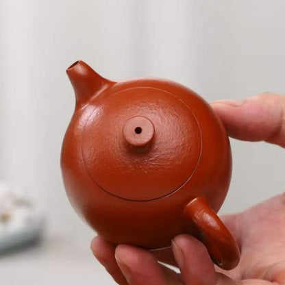 朱泥  怀香 紫砂壶 国家级 工艺美术员 朱丽萍 Yixing Zisha teapot handmade by artist Level 5, ZHU Li-Ping（L5-2012）ZHU NI PAN HU Huai Xiang shape