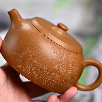 老段泥 井栏(浮世清欢) 紫砂壶 实力派匠人 庄雷 手作 Yixing Zisha teapot handmade by Studio Craftsmanship ZHUANG Lei DUAN NI Well Fence (JING LAN) Shape