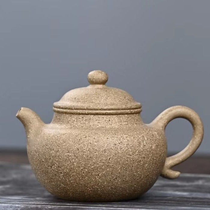 Zisha teapot Lian Zi, handmade by artist Level 3, YU Zhen 俞震（L3-2018）五彩段泥 DUAN NI “莲子”