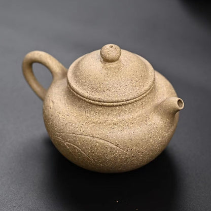 Zisha teapot Lian Zi, handmade by artist Level 3, YU Zhen 俞震（L3-2018）五彩段泥 DUAN NI “莲子”