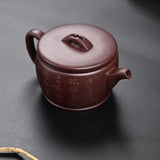 Zisha teapot Han Wa, handmade by artist Level 3, YU Zhen 俞震（L3-2018）紫泥 ZI NI “汉瓦”