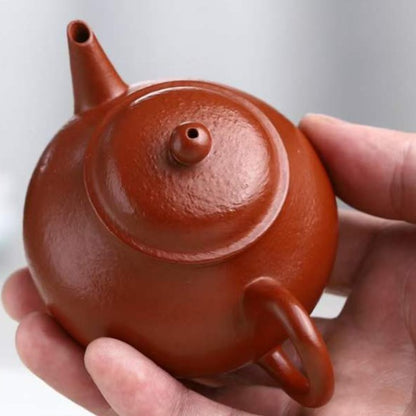 朱泥 芭乐 紫砂壶 国家级 工艺美术员 朱丽萍 Yixing Zisha teapot by artist Level 5, ZHU Li-Ping（L5-2012）ZHU NI Guava Shaped (BA LE HU)