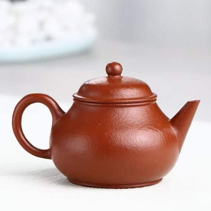 朱泥 芭乐 紫砂壶 国家级 工艺美术员 朱丽萍 Yixing Zisha teapot by artist Level 5, ZHU Li-Ping（L5-2012）ZHU NI Guava Shaped (BA LE HU)