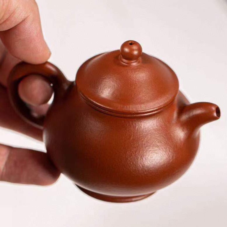 朱泥  潘壶 紫砂壶 国家级 工艺美术员 朱丽萍 Yixing Zisha teapot handmade by artist Level 5, ZHU Li-Ping（L5-2012）ZHU NI PAN HU