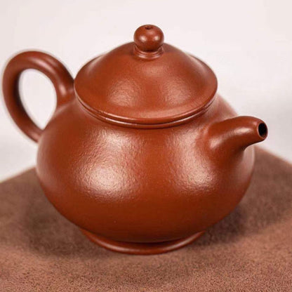 朱泥  潘壶 紫砂壶 国家级 工艺美术员 朱丽萍 Yixing Zisha teapot handmade by artist Level 5, ZHU Li-Ping（L5-2012）ZHU NI PAN HU