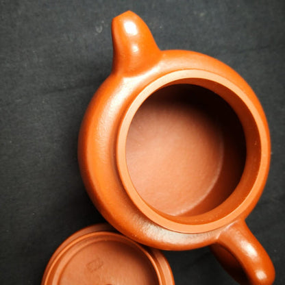 Zisha teapot De Zhong, handmade by 实力派匠人 小煤窑朱泥 “大蕴德钟”
