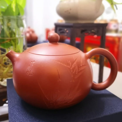 朱泥 西施 紫砂壶 实力派匠人 俊鹏 手作 Yixing Zisha teapot handmade by Studio Craftsmanship ZHU NI Xi Shi Shape