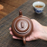 Zisha teapot by artist Level 3, YANG Fei 杨菲（L3-2021）文革紫泥 紫砂壶 “云桥”