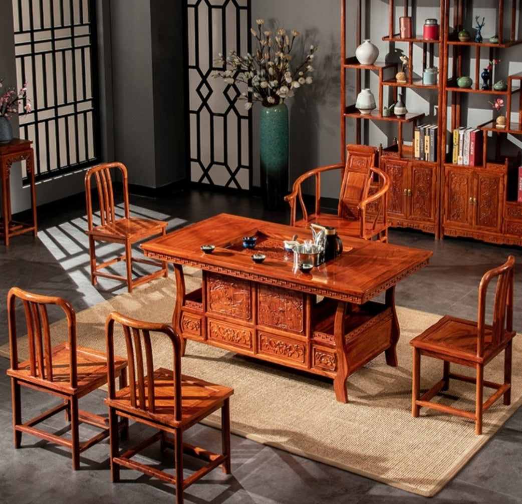 African rosewood Tea Table Set – Old Village Puer 老寨古茶