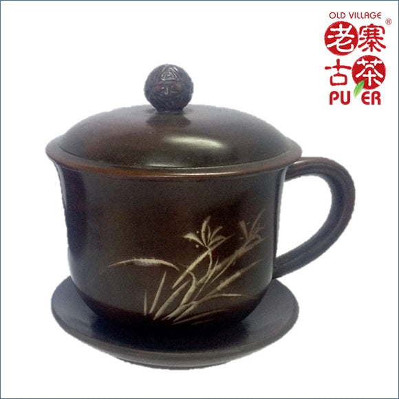 Tea tasting cup Ni Xing Tao  广西 坭兴陶茶杯 - Old Village Puer 老寨古茶