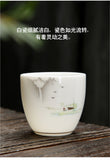 OVP white porcelain tasting cups