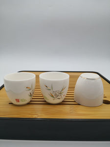 OVP white porcelain tasting cups