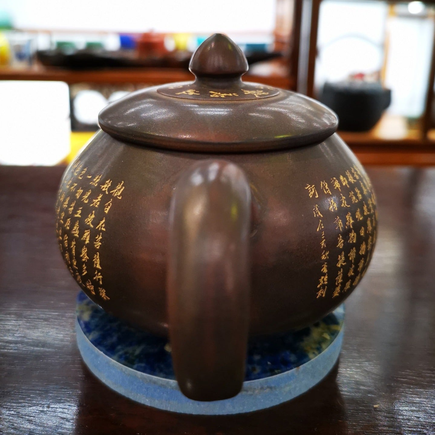 Tea Pot Ni Xing Tao 广西 坭兴陶茶壶 心经石瓢