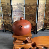Zisha teapot Xi Shi,handmade by Artist Level 2, CAO Lan Fang 曹兰芳 L2-2011  “大红袍” 西施壶