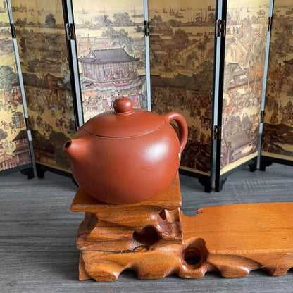 Zisha teapot Xi Shi,handmade by Artist Level 2, CAO Lan Fang 曹兰芳 L2-2011  “大红袍” 西施壶