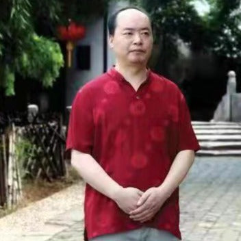 Zisha teapot Half Moon (BAN YUE), handmade by artist Level 3, SHENG Zhong Jie 盛中杰（L3-2015）Shi Hong 石红“半月”