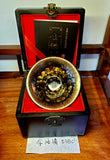 Tenmoku Cha-wan from Fujian China, Jianzhan, Jian Ware, 24K Gold Glazed 黄金24K 建盏 品茗茶碗