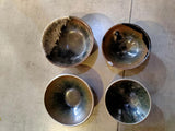 Tenmoku Cha-wan from Fujian China, Jianzhan, Jian Ware, Silver Coated Vintage Tenmoku from Song Dynasty 宋代镶银 建盏 品茗茶碗